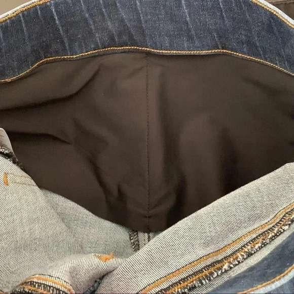 Spanx Distressed Ankle Open Hem Skinny Pullon High Rise Jeans - Picture 9 of 12